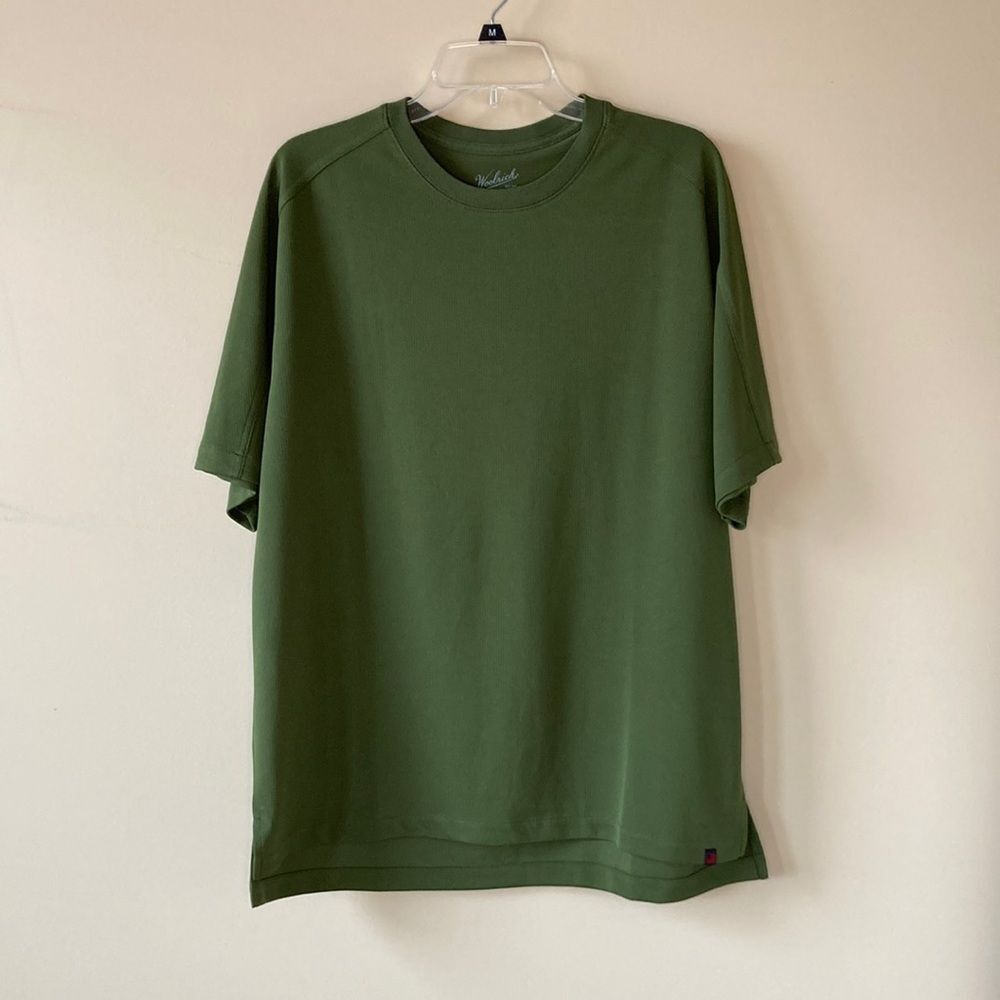 Woolrich Men's Short Sleeve Green Shirt Large